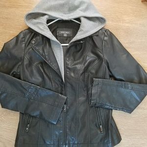 Jacket with removable hood